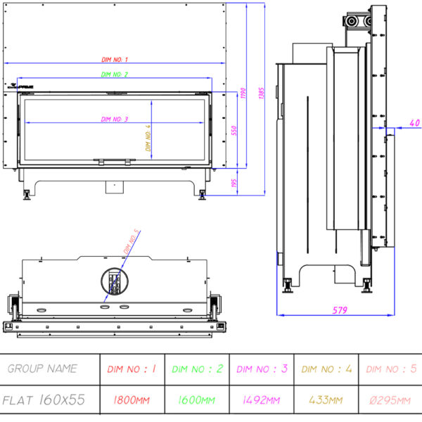echatech flat 160×55 – fonte